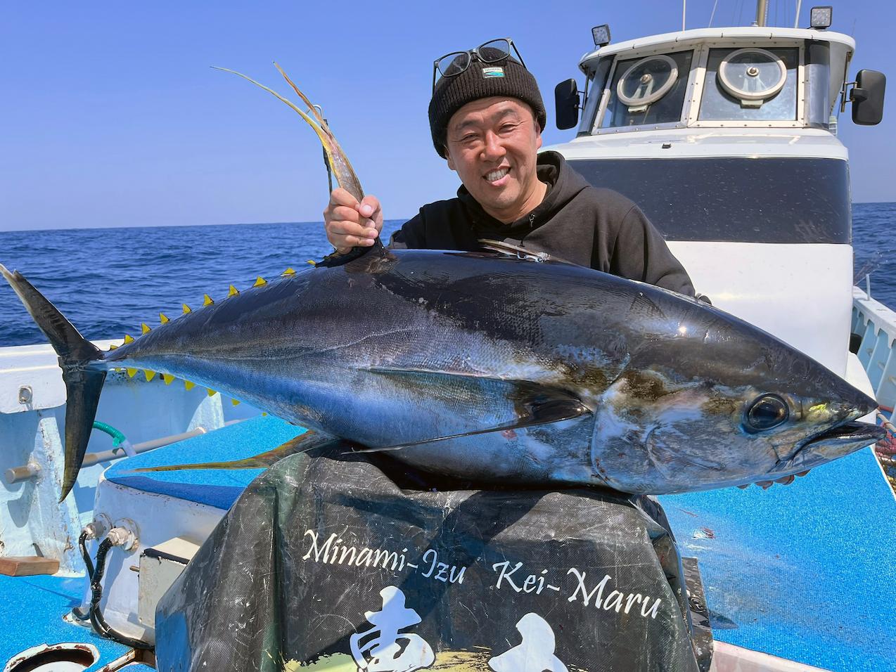 Explained by Kazunari Shimizu! NEW Jig Swim Chopper and Jive Chopper. And the 60kg Yellowfin Caught off Minami-Izu!